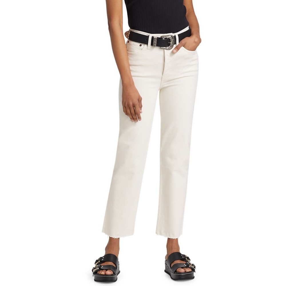 Re/Done Levi’s White Jeans